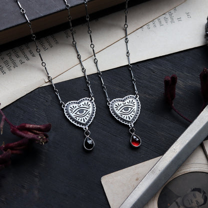 Lover's Eye Necklace (With Stone)