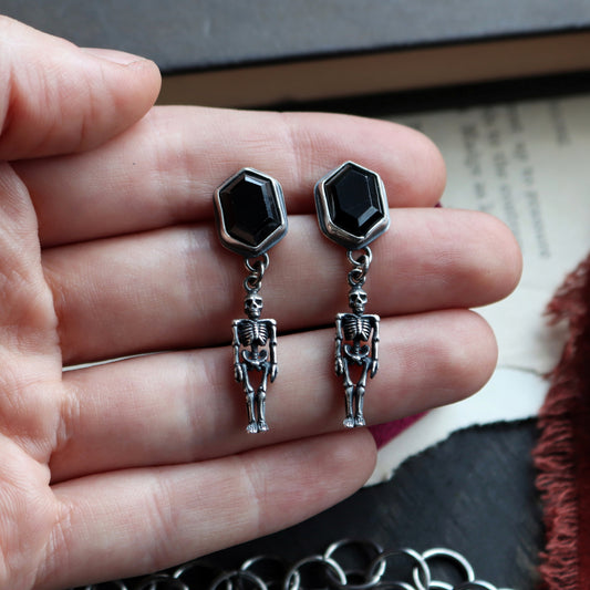 Skeleton Stud Earrings