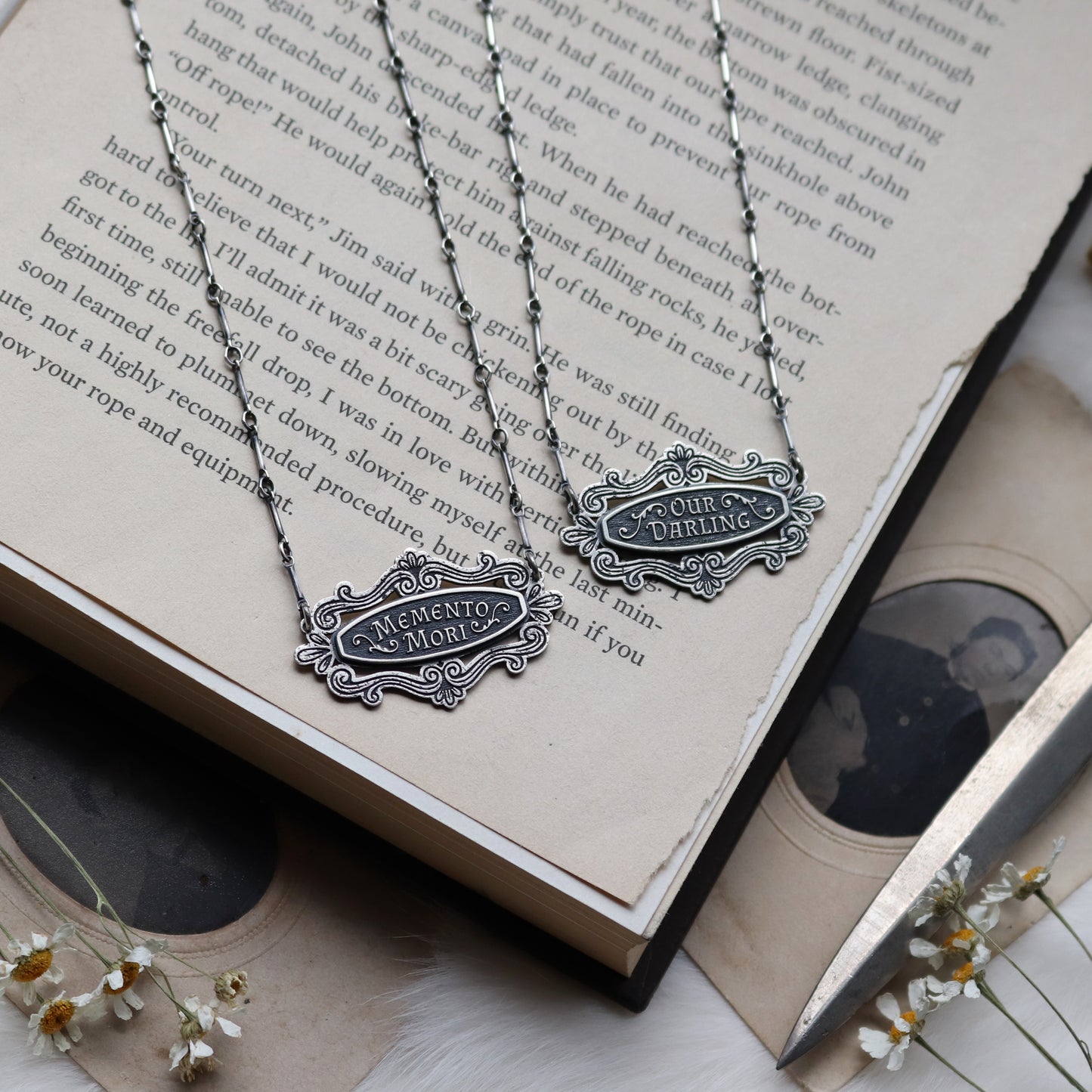 Mini Casket Plaque Necklaces