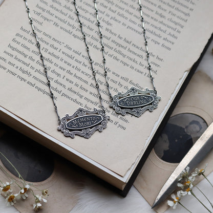 Mini Casket Plaque Necklaces