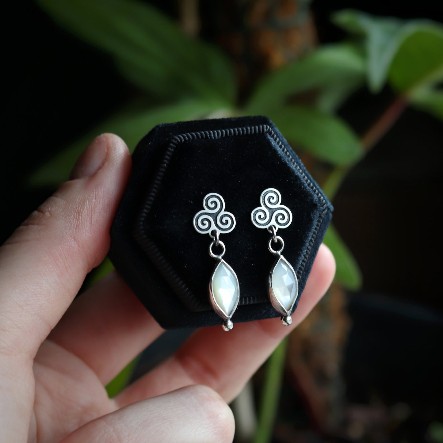 Triskele Spiral Studs