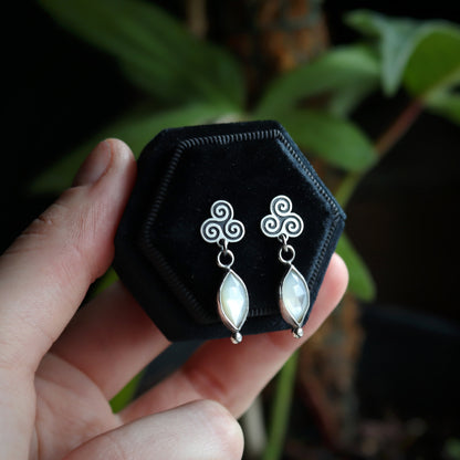 Triskele Spiral Studs