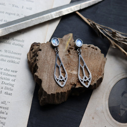 Gemstone Trefoil Earrings