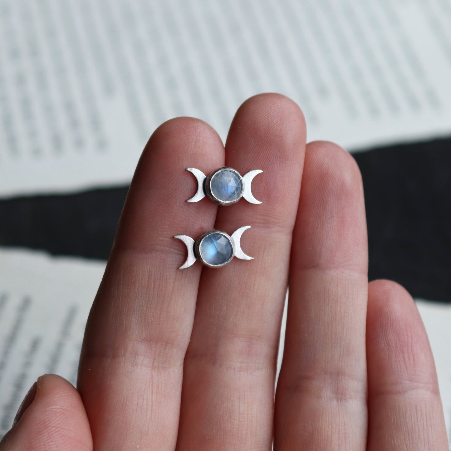 Moon Phase Studs