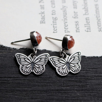 Monarch Sunstone Studs
