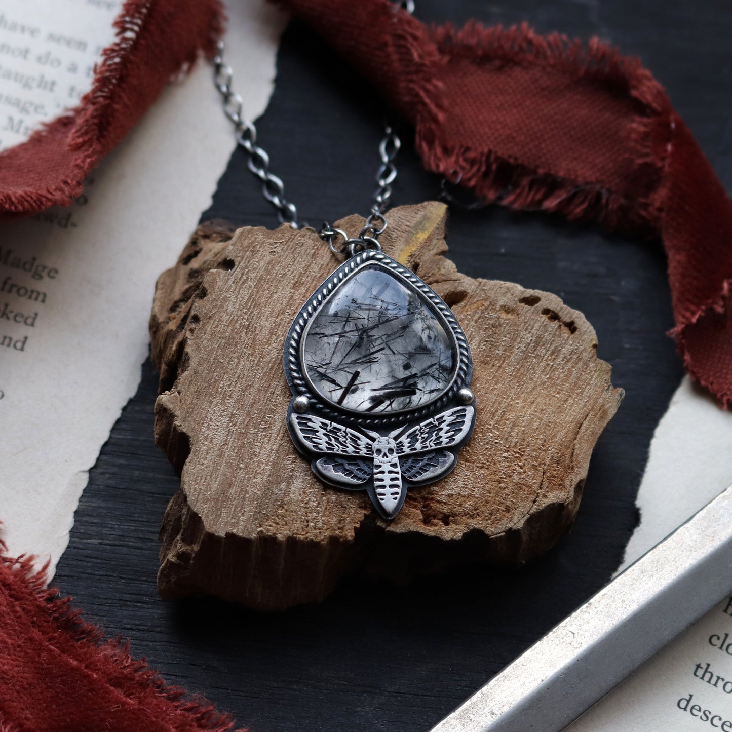 Deaths Head Moth Pendant