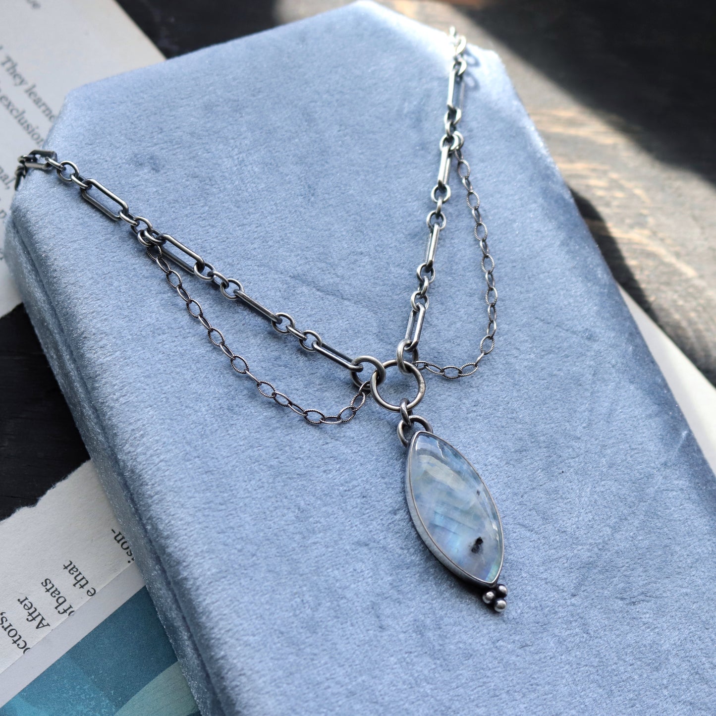 Moonstone Chunky Chain Pendant