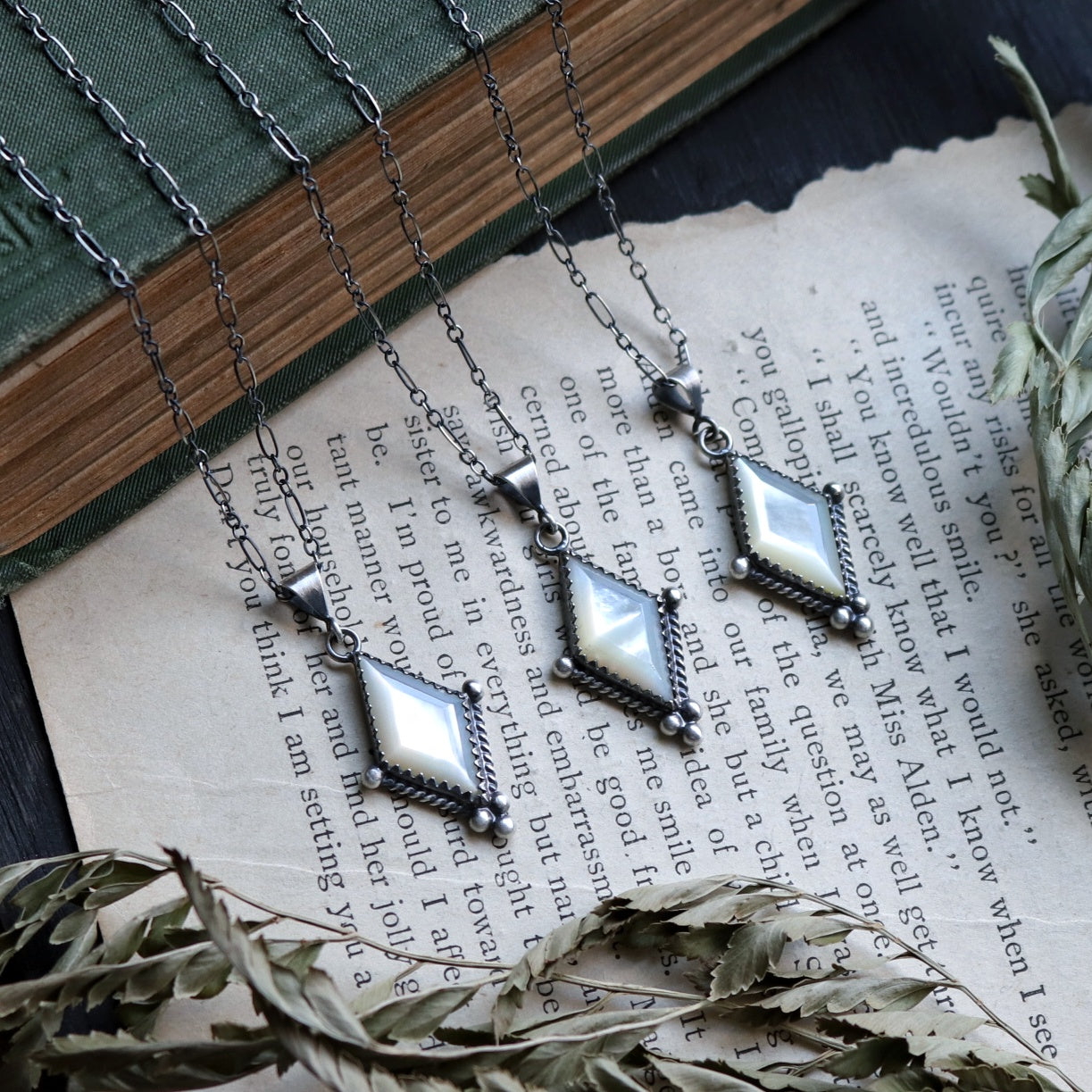 Mother of Pearl Charm Necklace