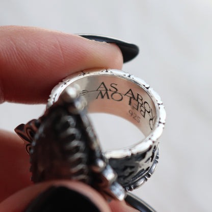 Memento Statment Ring- size 7.5