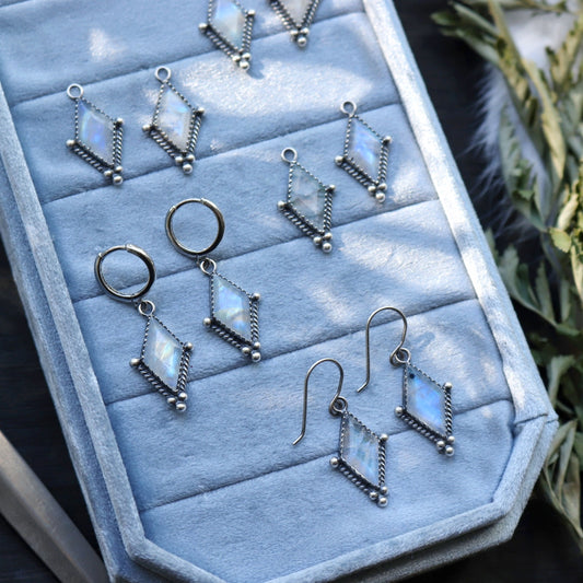Moonstone Prism Earrings
