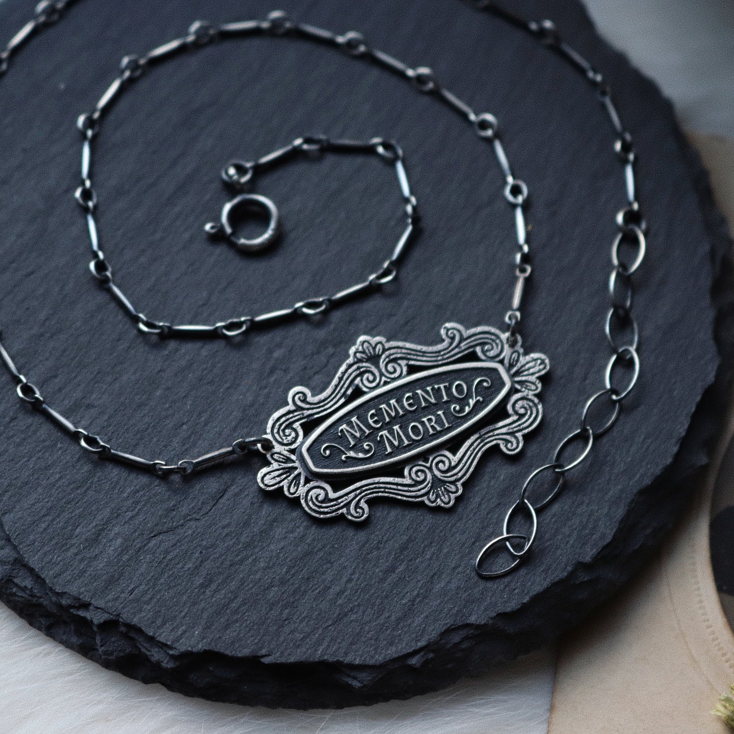 Mini Casket Plaque Necklaces