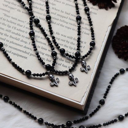 Beaded Mourning Necklaces