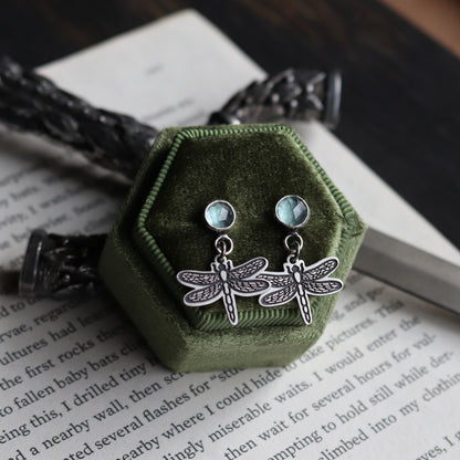 Dragonfly Gemstone Studs