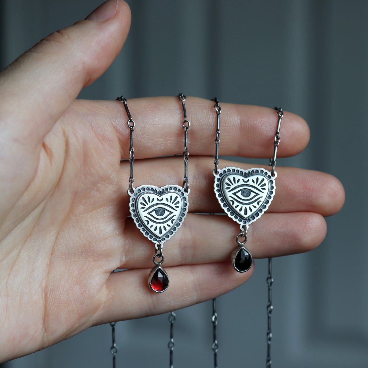 Lover's Eye Necklace (With Stone)