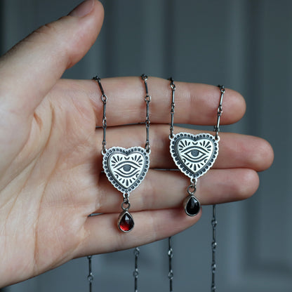 Lover's Eye Necklace (With Stone)