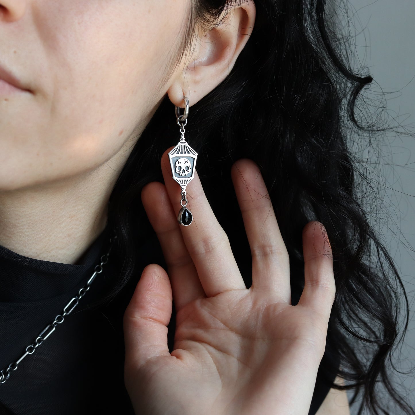 Lantern Relic Hoop Earrings