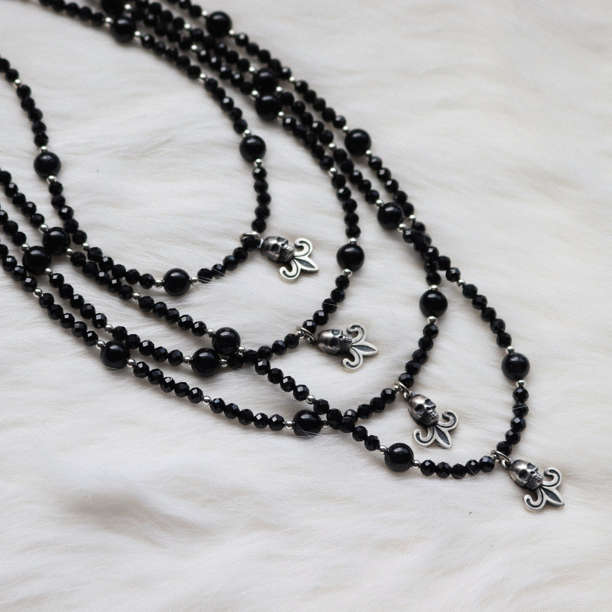 Beaded Mourning Necklaces