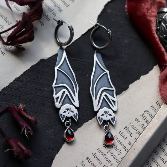 Large Bat Earrings