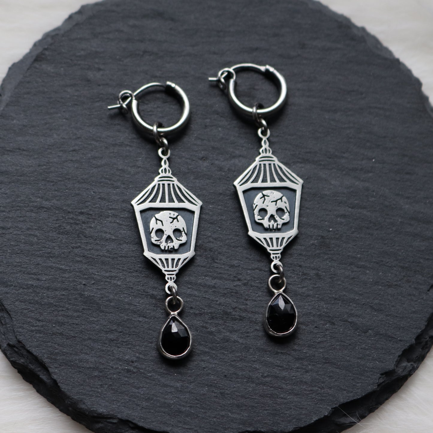 Lantern Relic Hoop Earrings