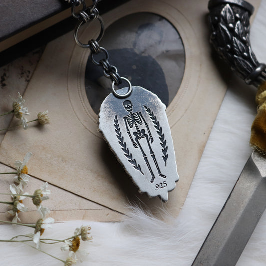 Obsidian Coffin Pendant