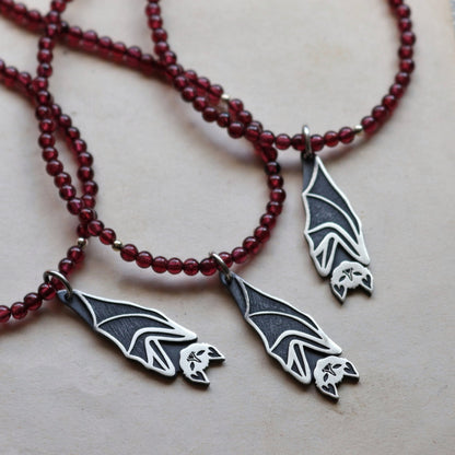 Beaded Bat Necklace