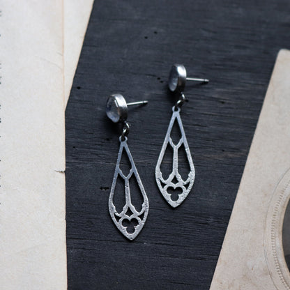 Gemstone Trefoil Earrings