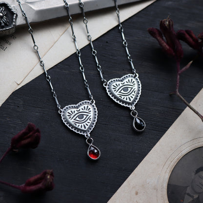 Lover's Eye Necklace (With Stone)