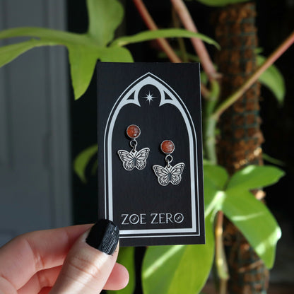 Monarch Sunstone Studs
