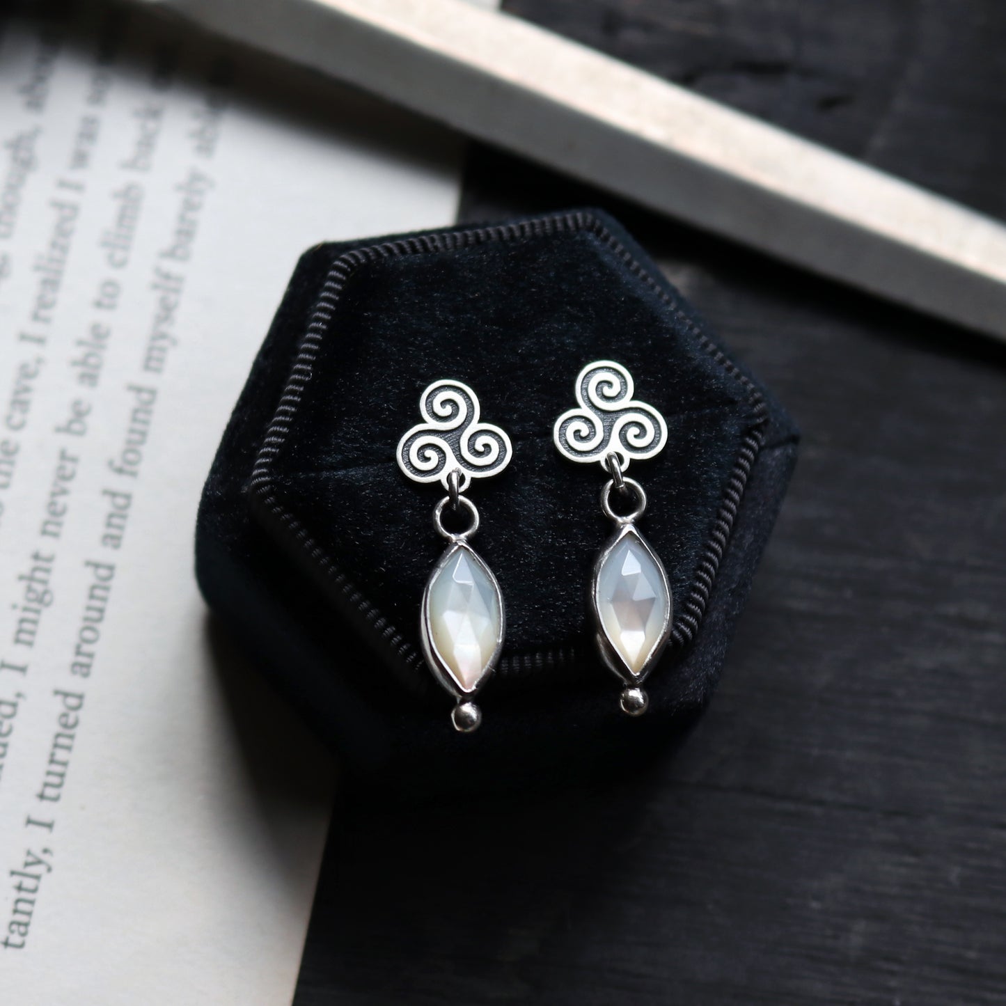 Triskele Spiral Studs