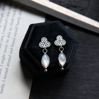 Triskele Spiral Studs